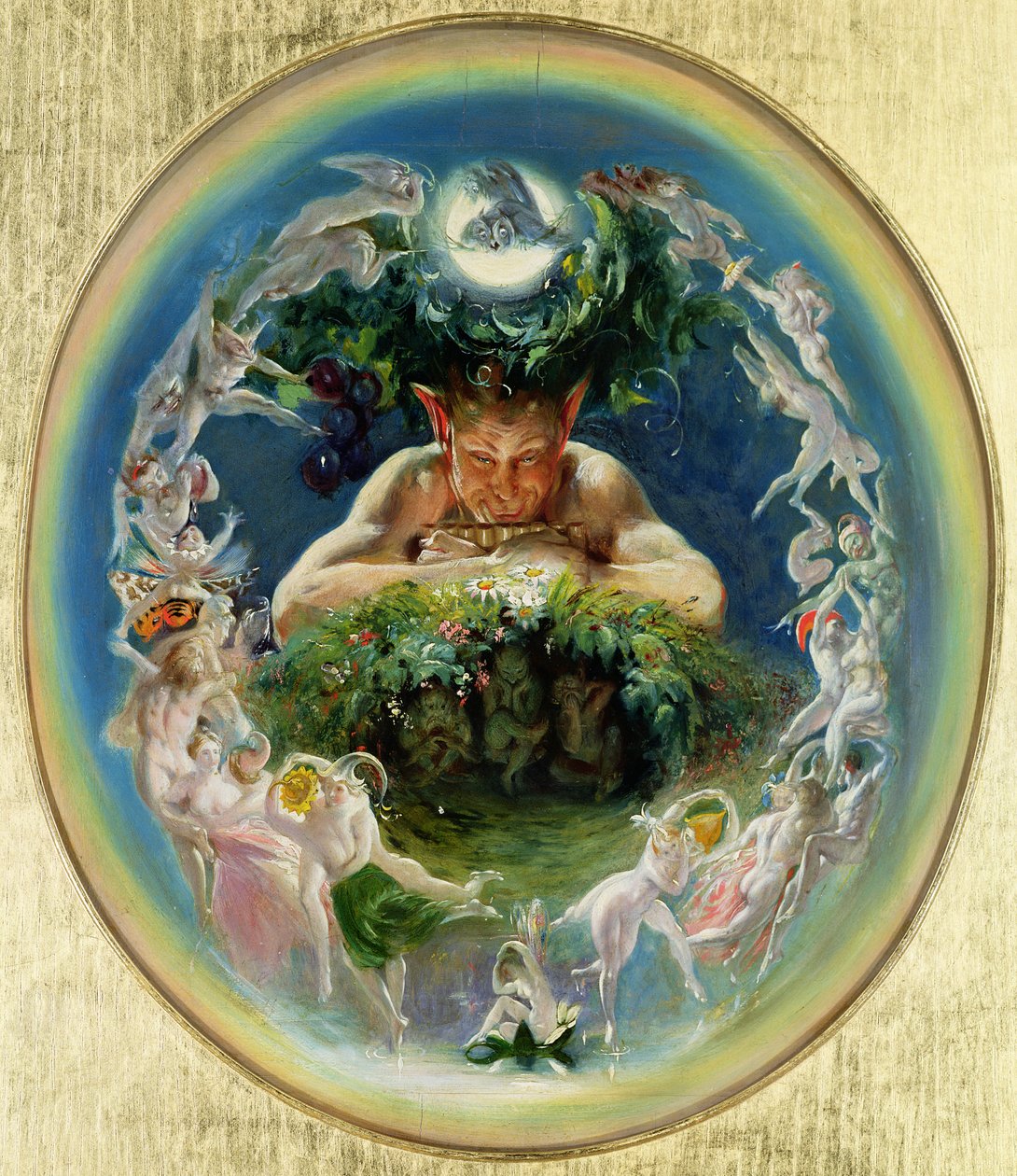 Faun en de Feeën, c.1834 door Daniel Maclise