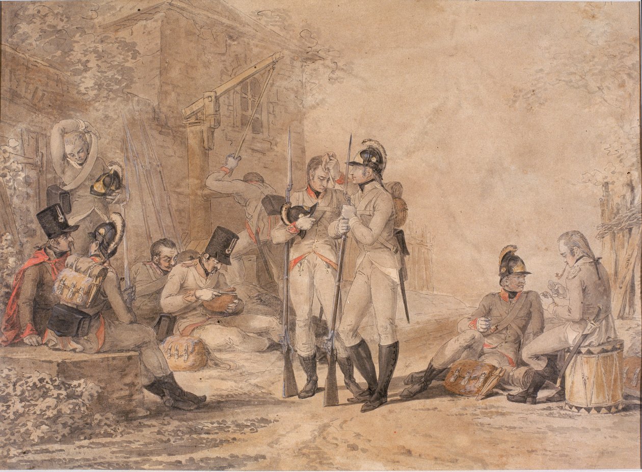 Rustende soldaten door Daniel Maclise