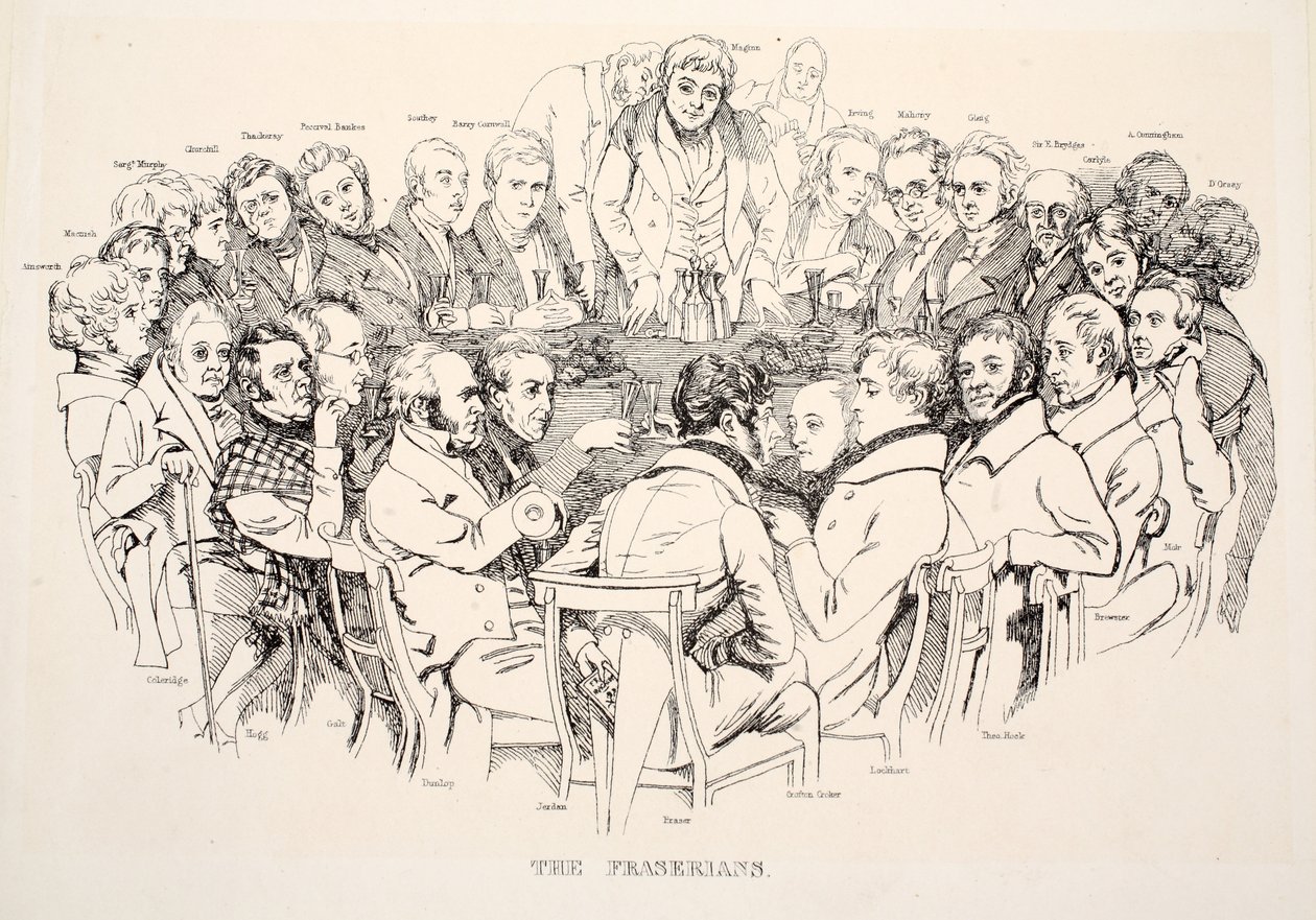 De Fraserians, uitgegeven 1835 door Daniel Maclise