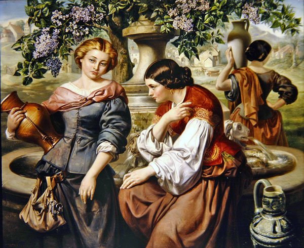 De dorpsroddels door Daniel Maclise