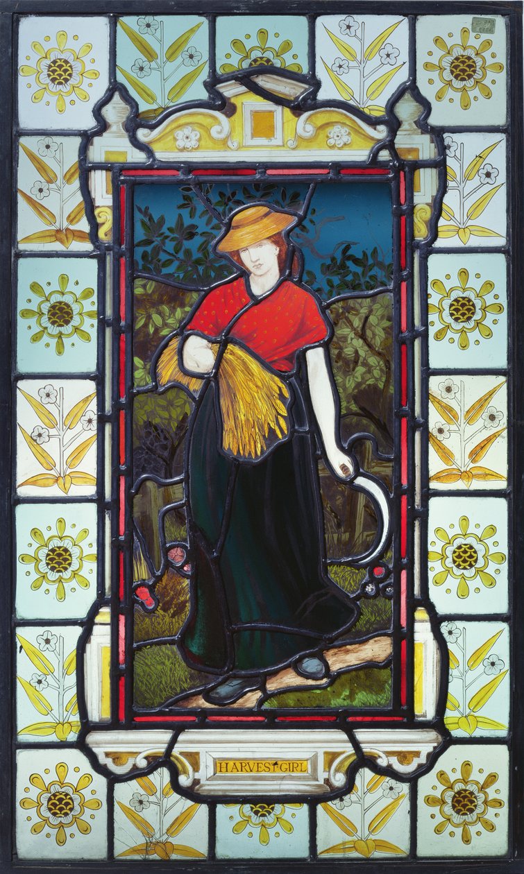 Oogstmeisje, c.1875 door Daniel Cottier