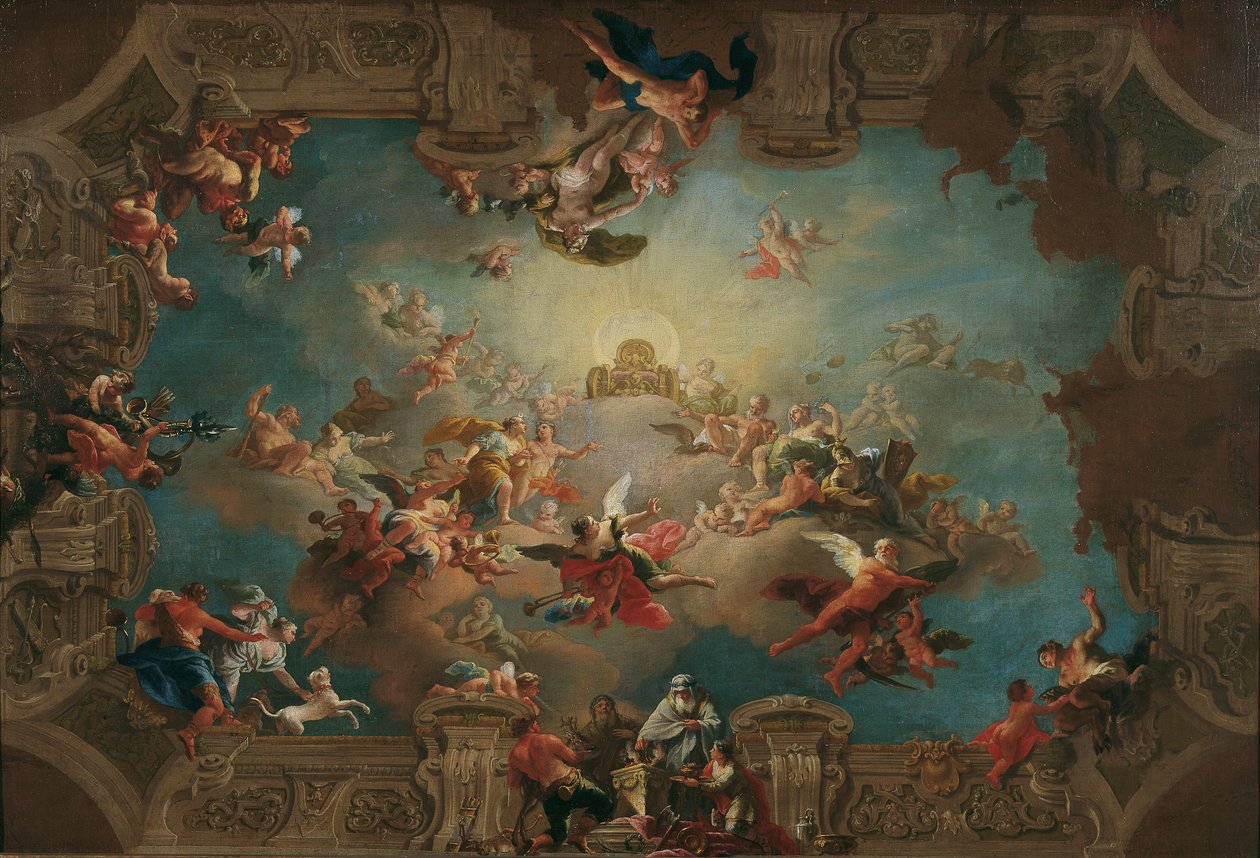 De opname van Diana in de Olympus door Daniel Gran