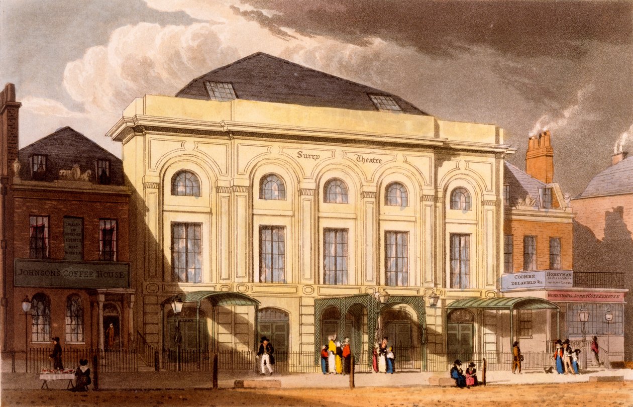 Het Surrey Theater, Londen door Daniel Havell