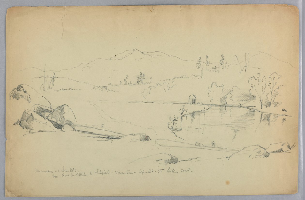 Ammonoosuc Rivier en Witte Bergen, N.H. door Daniel Huntington
