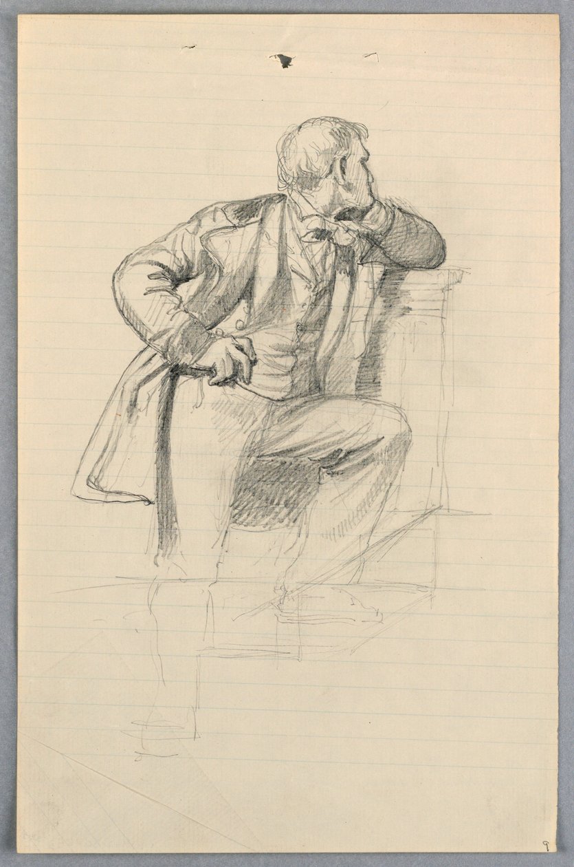 Tekening, Studie voor "Wetenschappelijke Groep", 1858 door Daniel Huntington