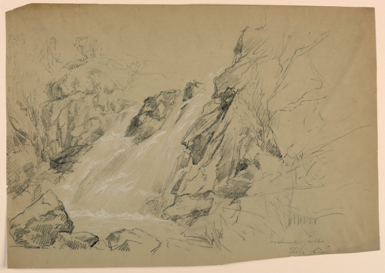 Goodrich Falls, Ellis River, New Hampshire door Daniel Huntington