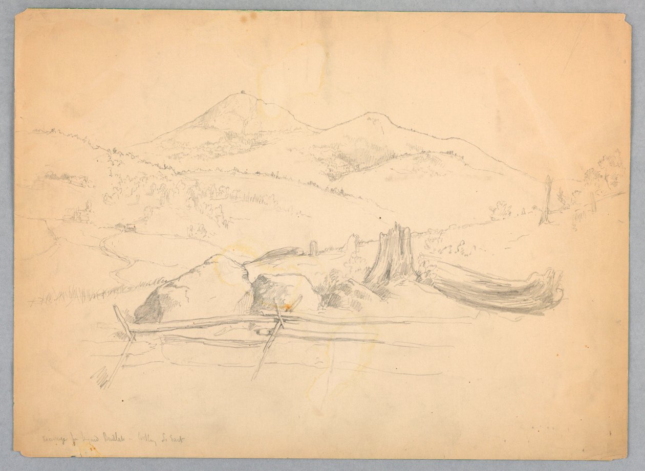Mt. Kearsarge van Voorbij Bartlett door Daniel Huntington