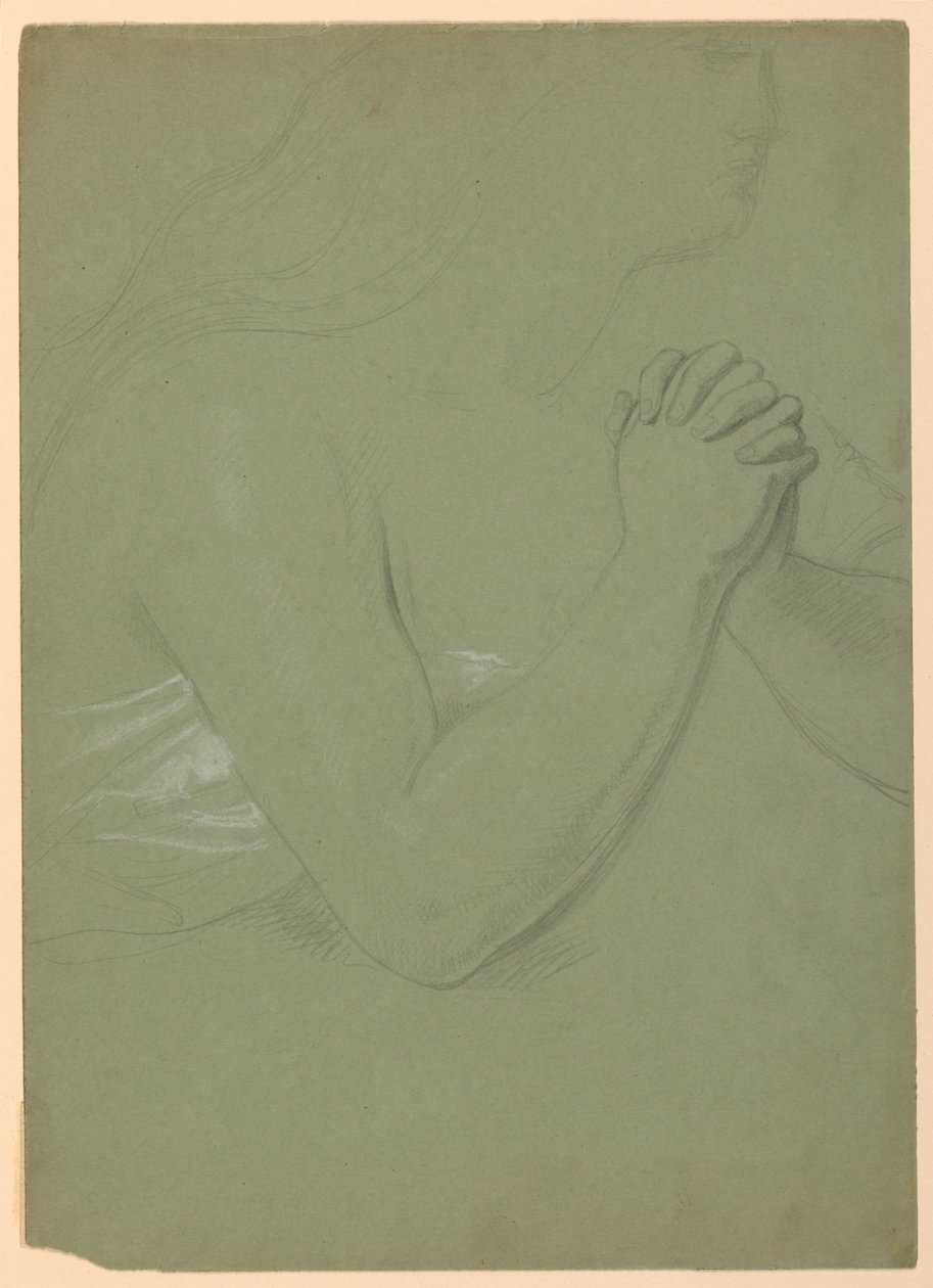 Studie voor een Magdalena, F door Daniel Huntington