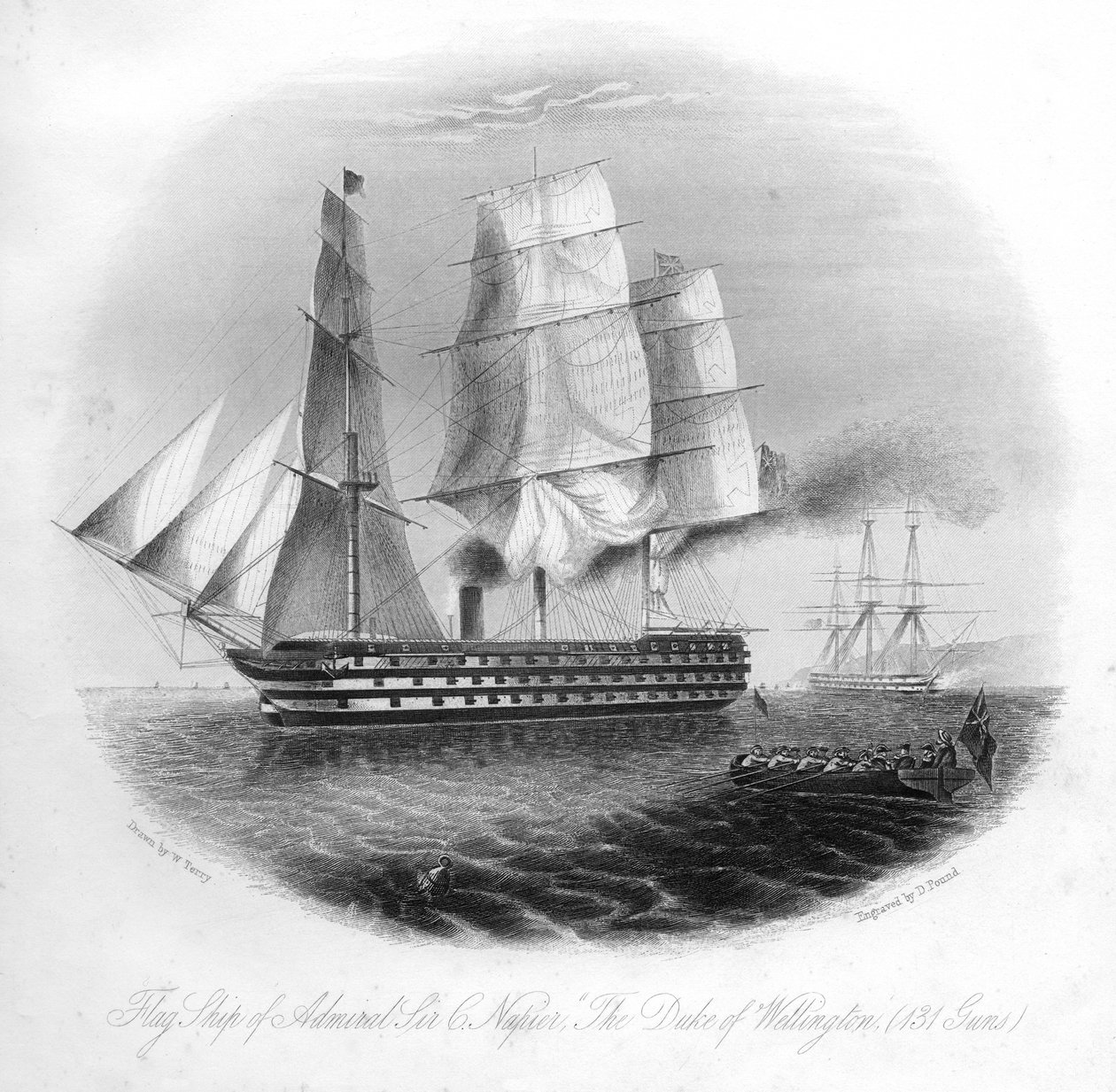 HMS Duke of Wellington door Daniel John Pound