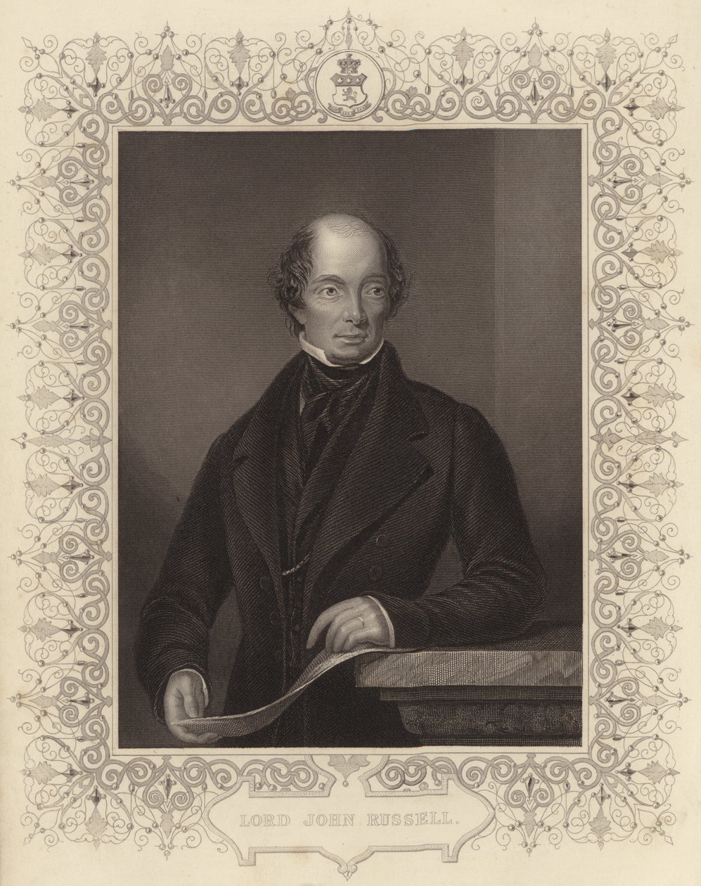 John Russell (gravure) door Daniel John. Pound