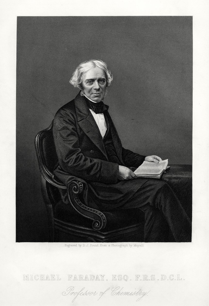 Michael Faraday, Britse wetenschapper, ca. 1880 door Daniel John Pound