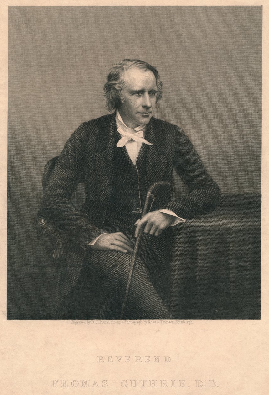 Dominee Thomas Guthrie, D.D., 1850s door Daniel John Pound
