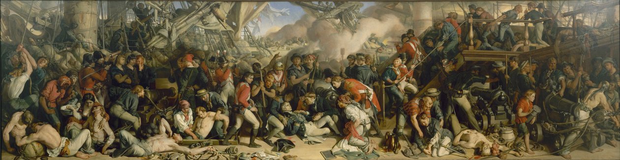 De dood van Nelson, 1859-1864 door Daniel Maclise