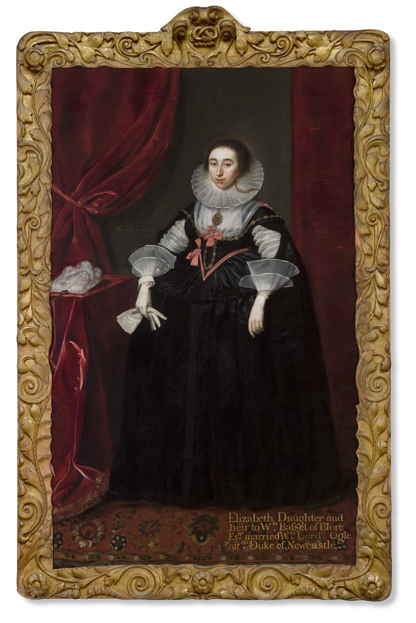 Portret van Elizabeth Cavendish, 1624 door Daniel Mytens
