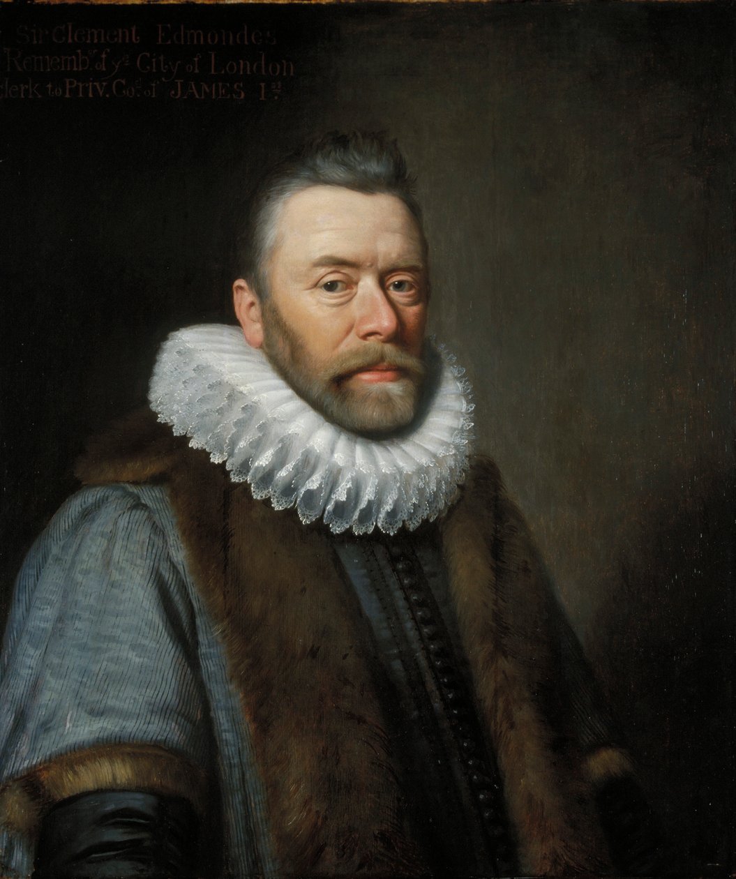 Sir Clement Edmondes, 17e eeuw door Daniel Mytens
