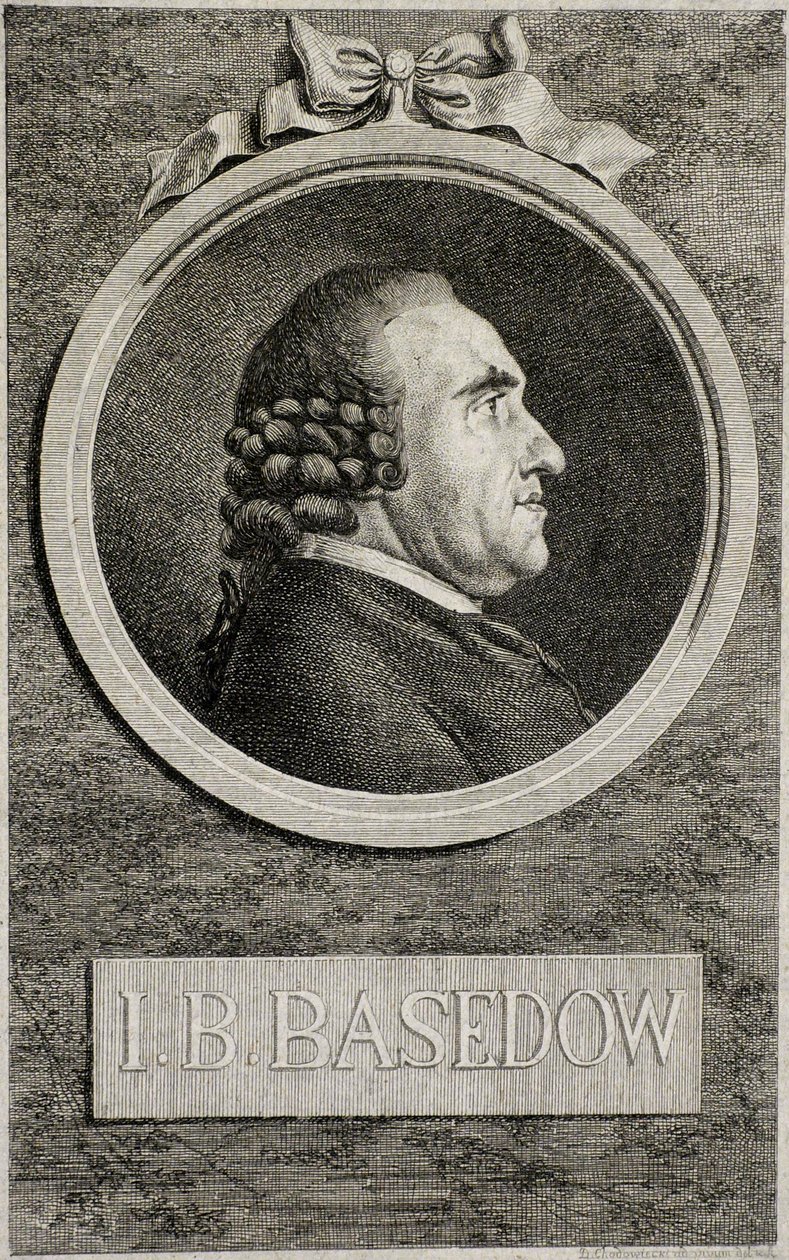 Johann Bernhard Basedow 1724-1790, 1773 door Daniel Nikolaus Chodowiecki