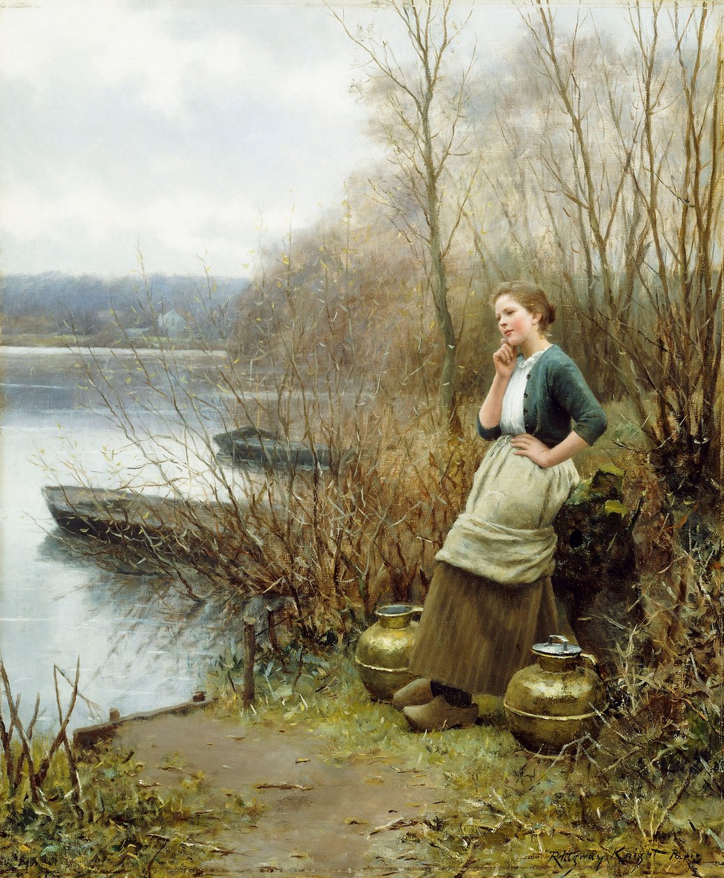 Een Mooie Gedachte door Daniel Ridgway Knight