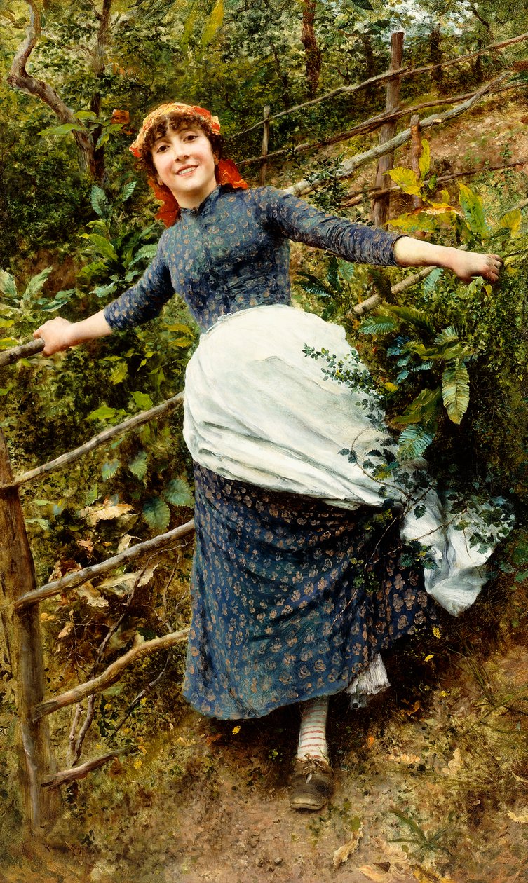 Een Zomers Gril, 1880s door Daniel Ridgway Knight