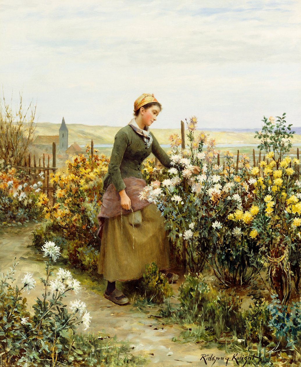 De dochter van de tuinman door Daniel Ridgway Knight