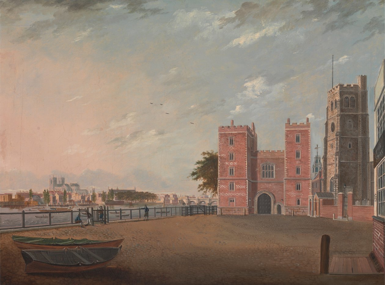 Lambeth Palace vanuit het westen door Daniel Turner