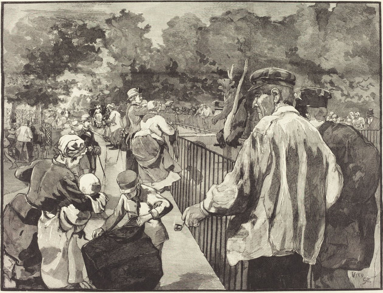 In de Jardin des Plantes door Daniel Urrabieta Vierge