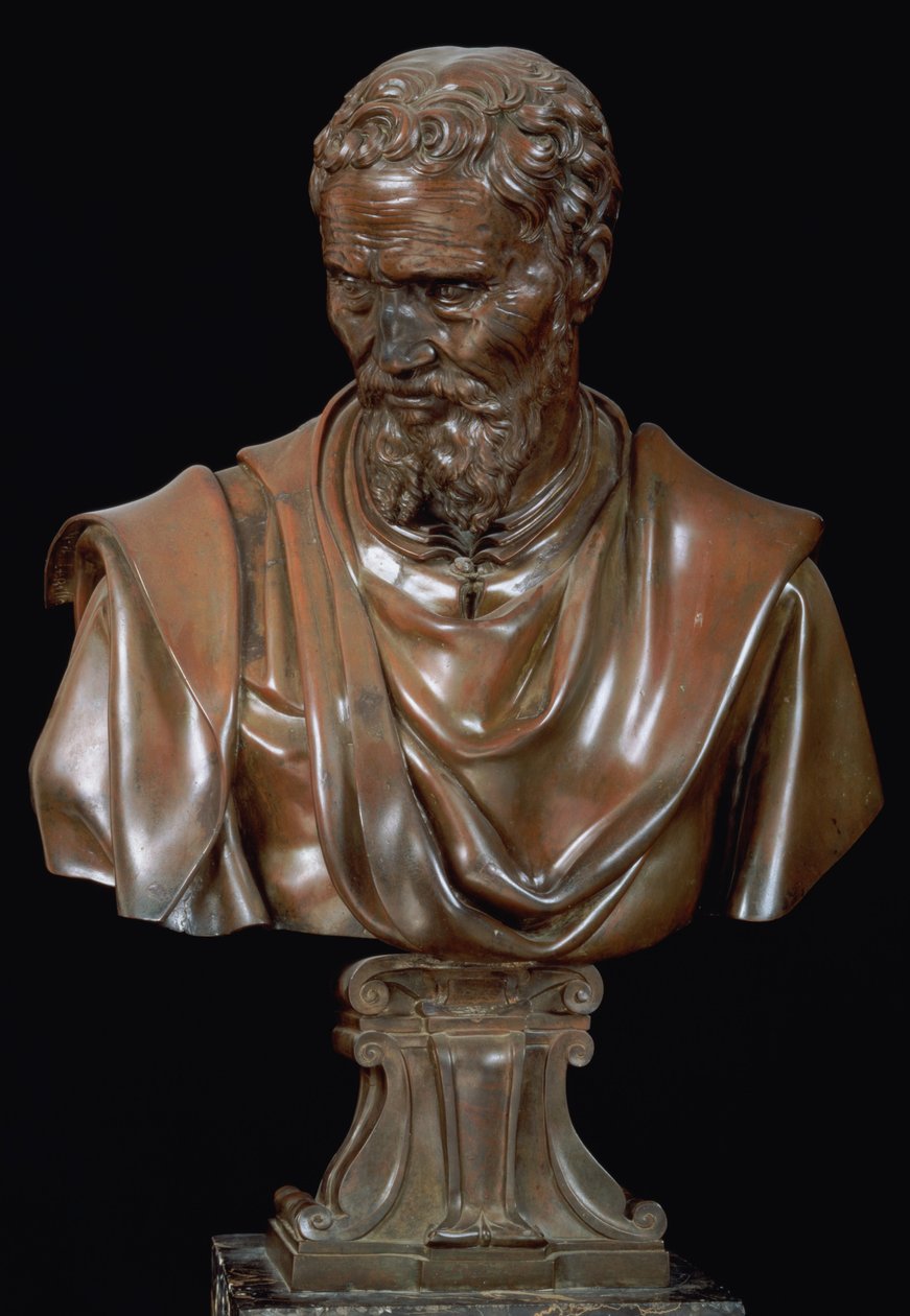 Portretbuste van Michelangelo Buonarroti (1475-1564) door Daniele da Volterra