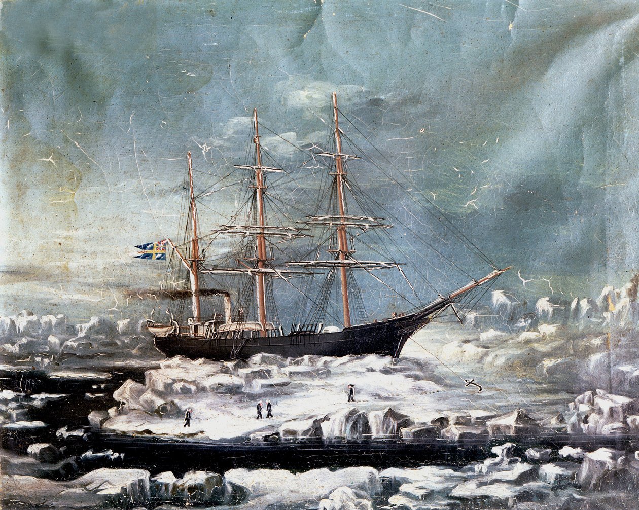 Het Schip van de Finse Ontdekkingsreiziger, Nils Adolf Erik, Baron Nordenskjold, ca. 1880 door Danish School
