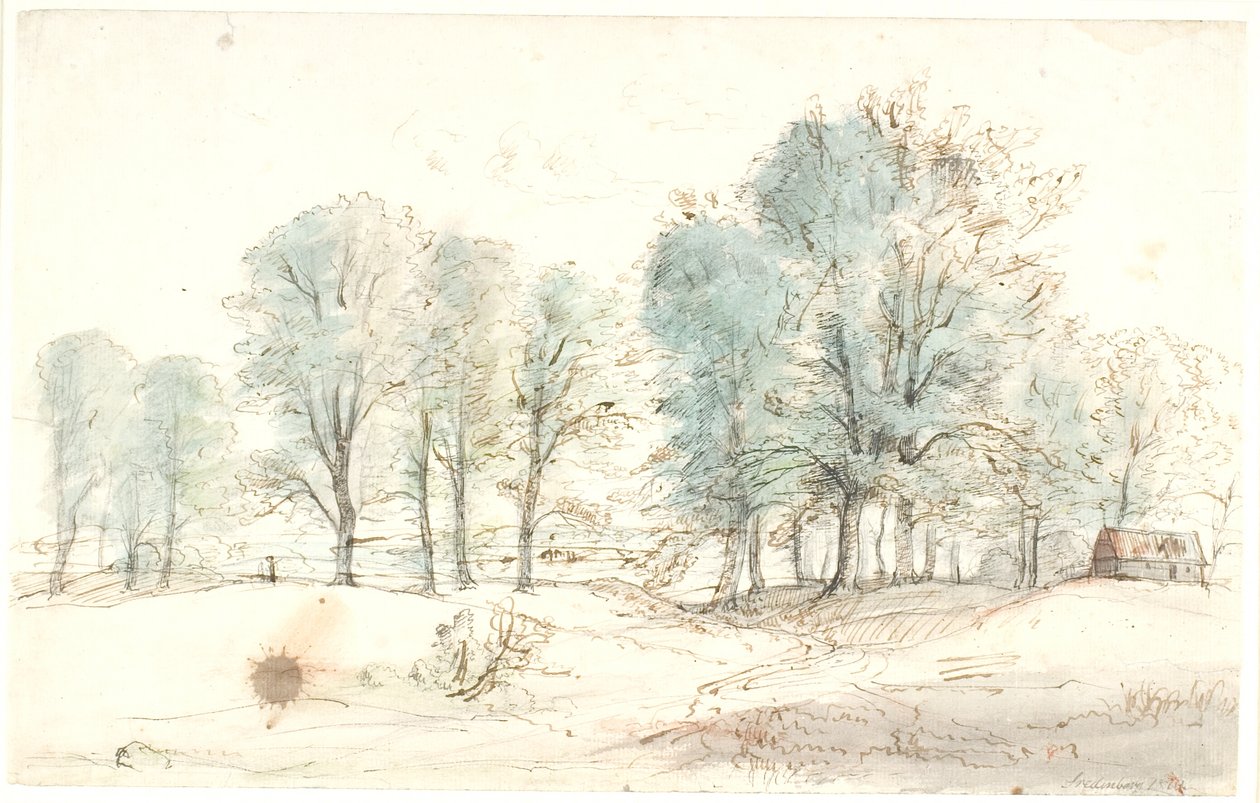 Landschap bij Fredensborg door Dankvart Dreyer