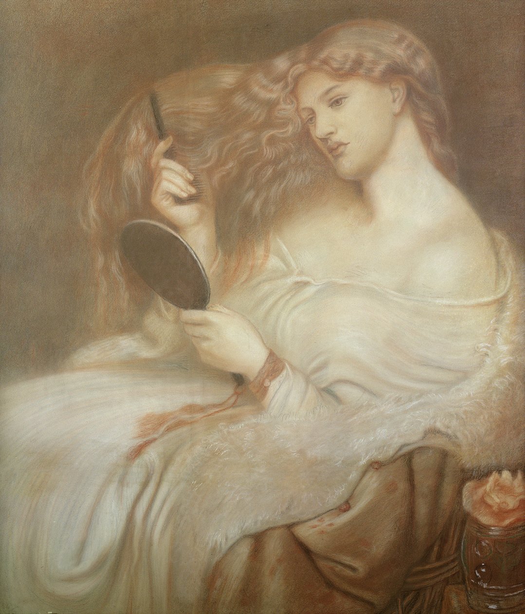 Lady Lilith, c.1867-68 door Dante Gabriel Charles Rossetti