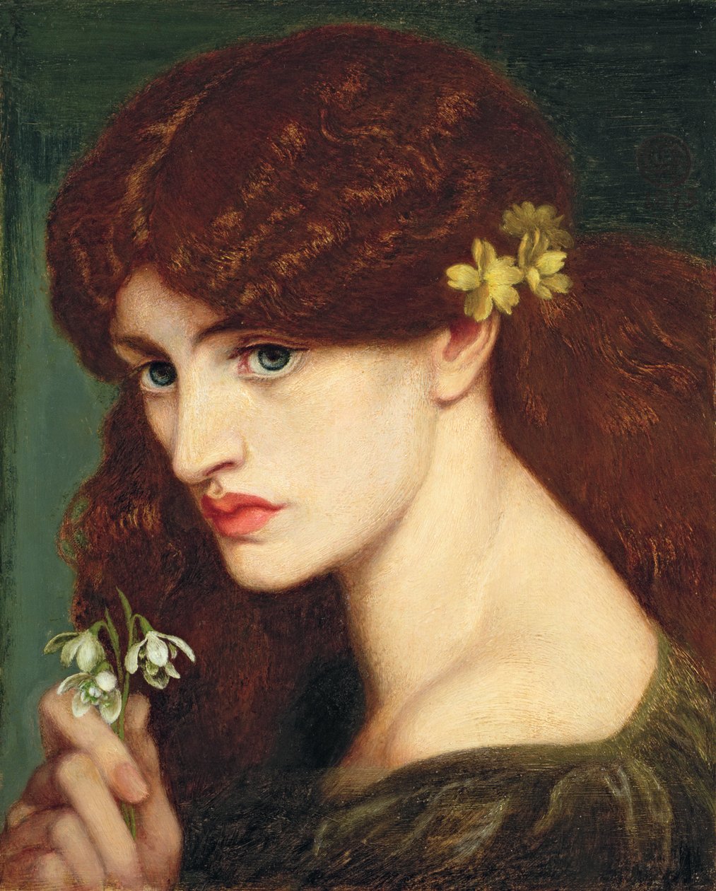 Sneeuwklokjes, 1873 door Dante Gabriel Charles Rossetti