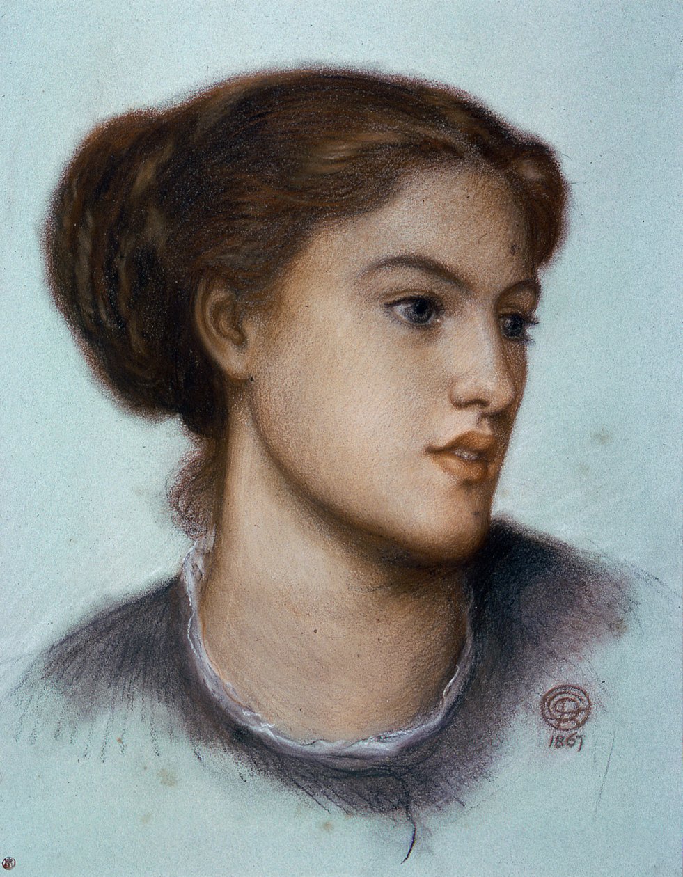 Ellen Smith, 1867 door Dante Gabriel Charles Rossetti