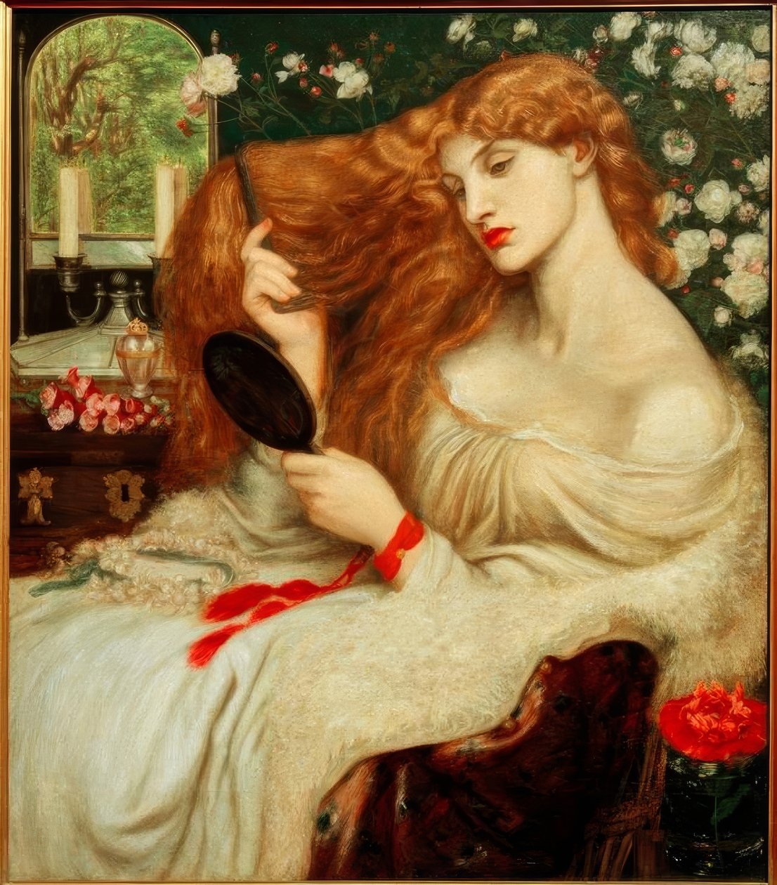 Lady Lilith door Dante Gabriel Charles Rossetti