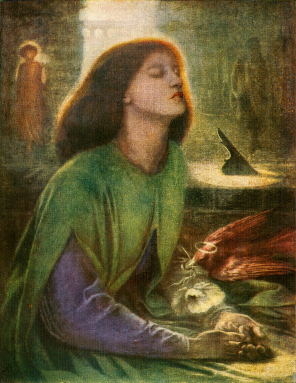 Beata Beatrix door Dante Gabriel Charles Rossetti