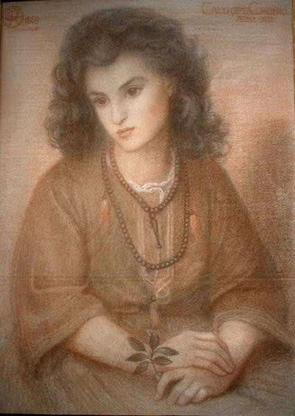 Calliope door Dante Gabriel Charles Rossetti