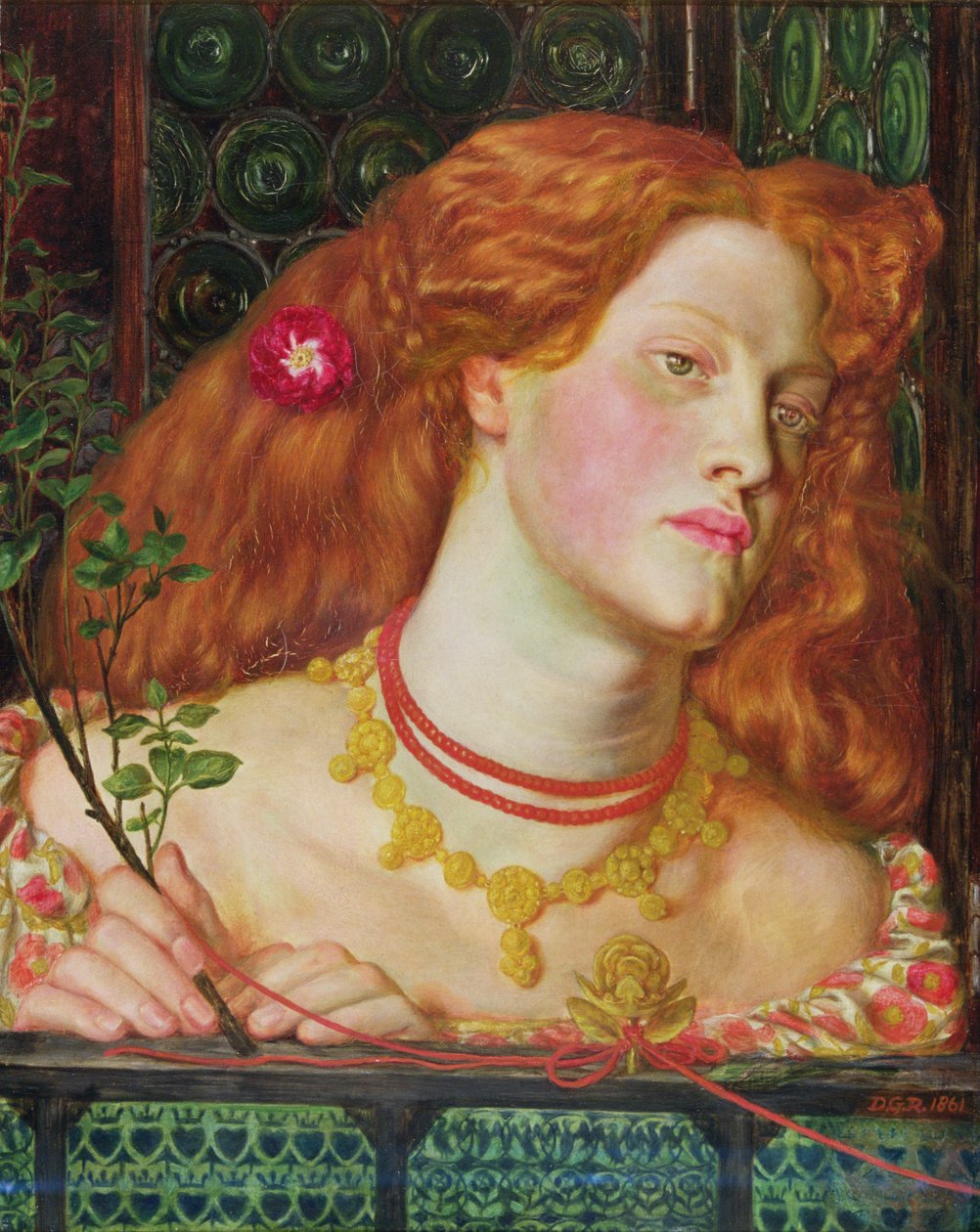 Schone Rosamund door Dante Gabriel Charles Rossetti