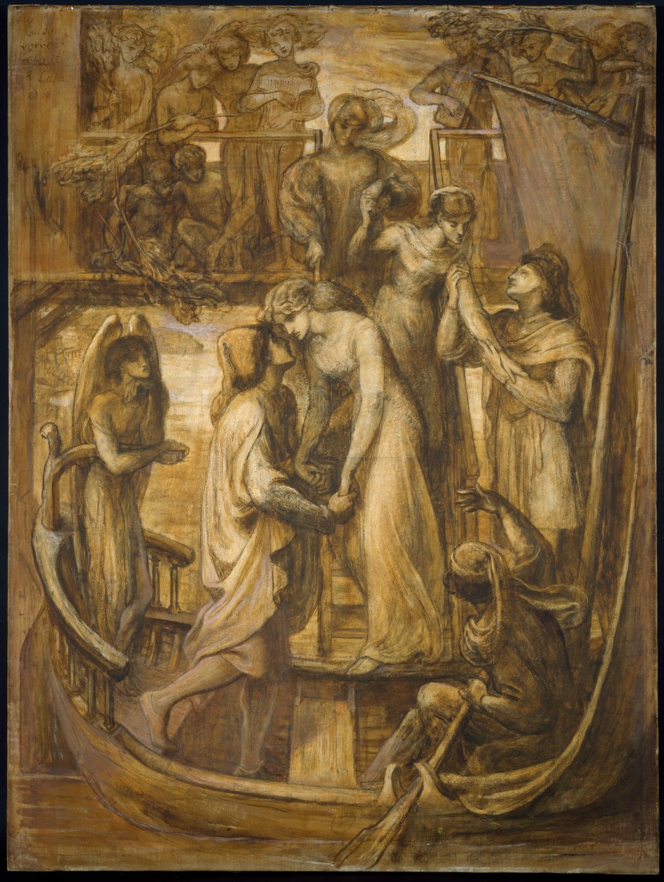 De boot van de liefde door Dante Gabriel Charles Rossetti
