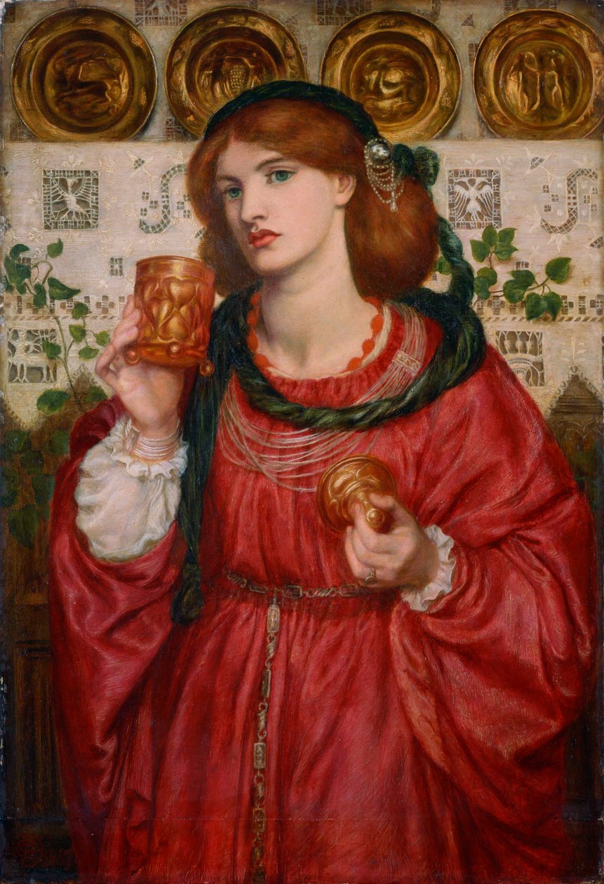 De liefdesbeker, 1867 door Dante Gabriel Charles Rossetti