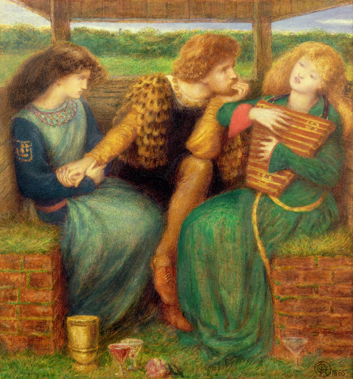 De meedogenloze dame door Dante Gabriel Charles Rossetti