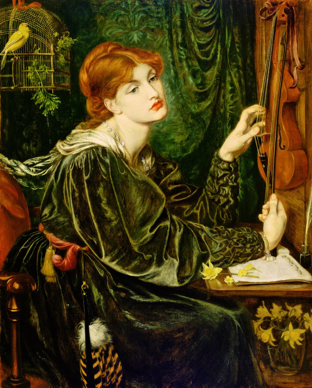Veronica Veronese door Dante Gabriel Charles Rossetti