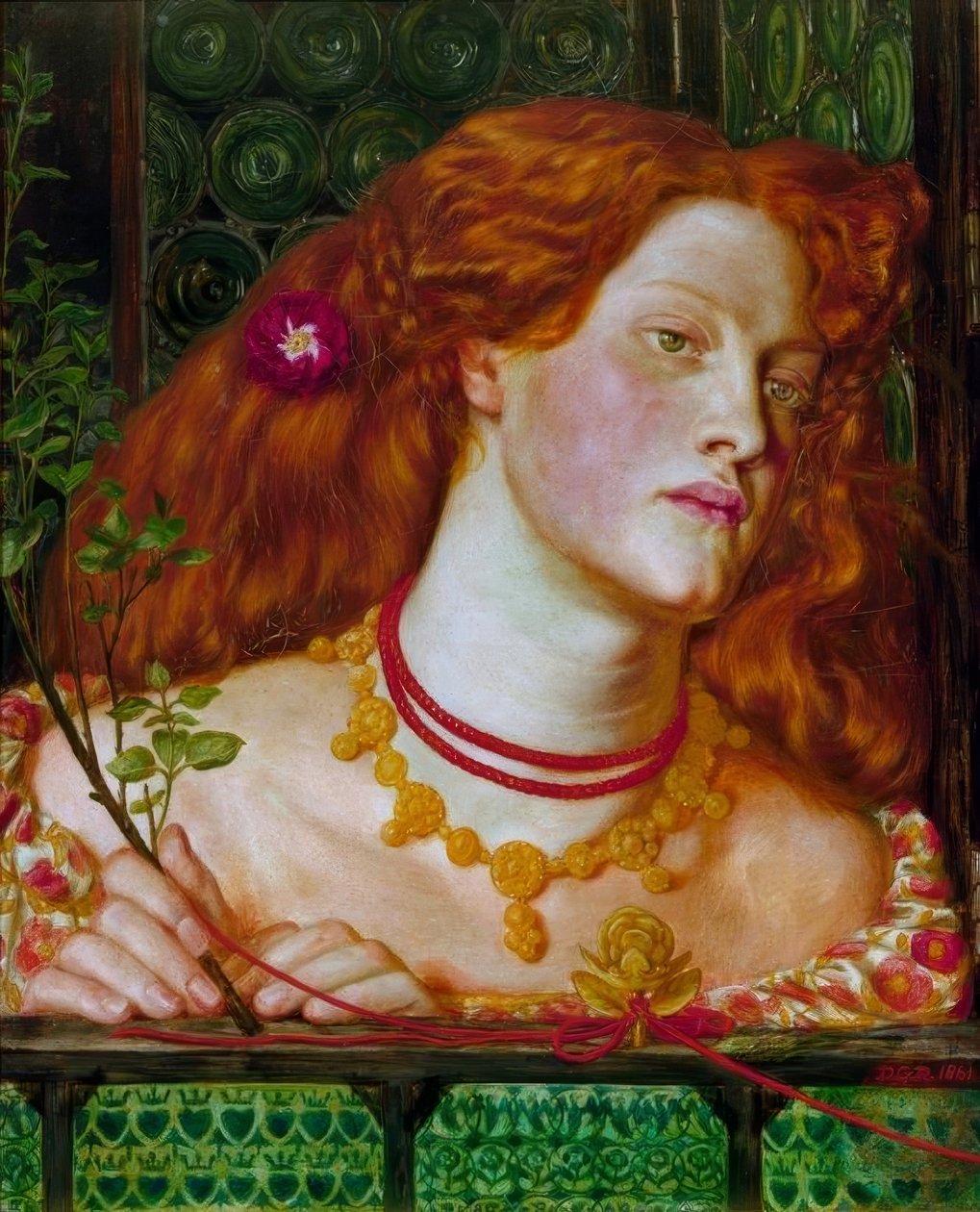 Schone Rosamund door Dante Gabriel Charles Rossetti