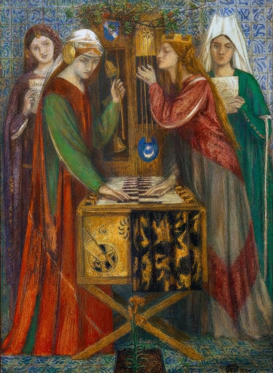 De Blauwe Kast door Dante Gabriel Charles Rossetti