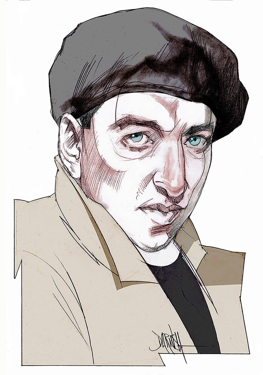 Giacomo Antonini, 2022 (digitale kleurpotloodtekening) door Dariush Radpour