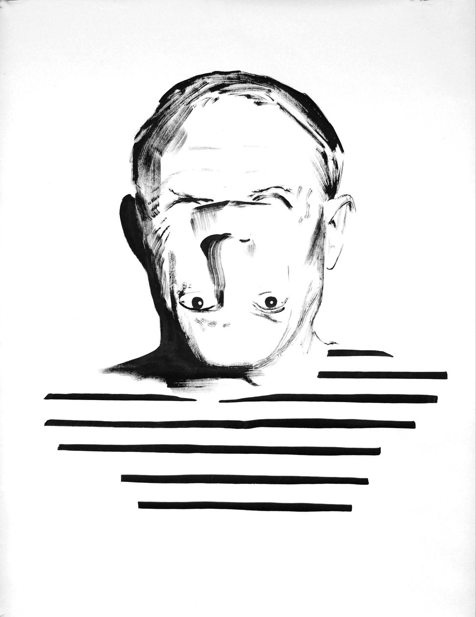 Pablo Picasso zijn, 2012 (inkt op papier) door Darren Coffield