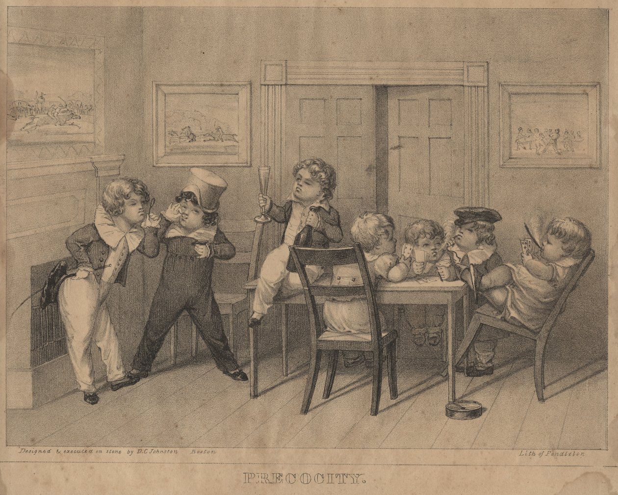 Voortijdigheid, 1827 door David Claypoole Johnston