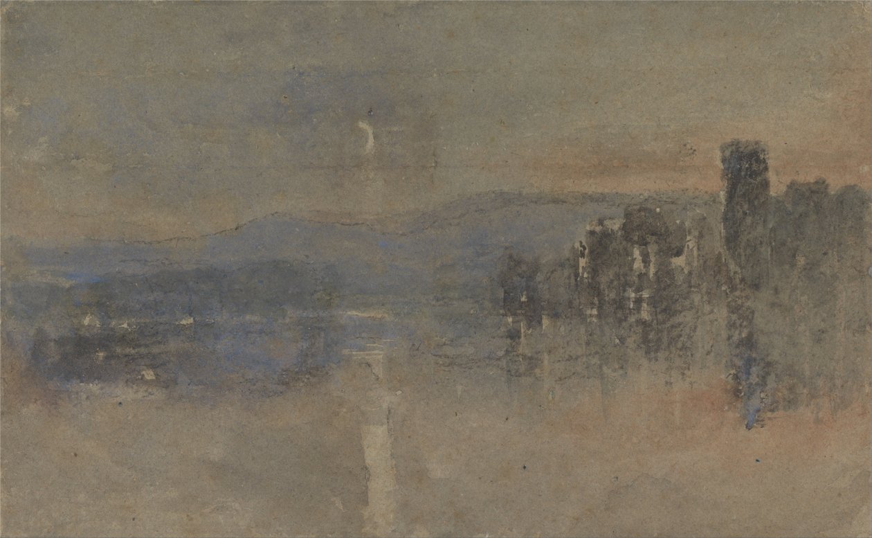 Maanlichtlandschap door David Cox