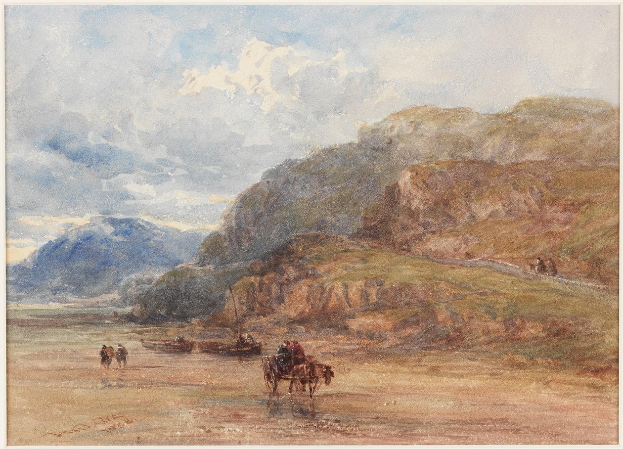 Bergachtig landschap door David Cox
