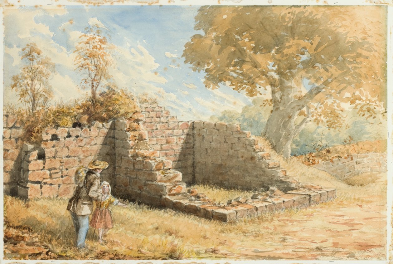 Romeinse Muur - Toren op Blackcarts Farm door David Mossman