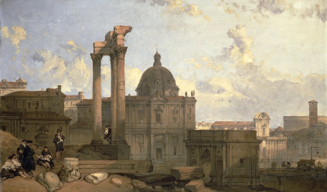 Ruïnes van het Romeinse Forum, 1859 door David Roberts