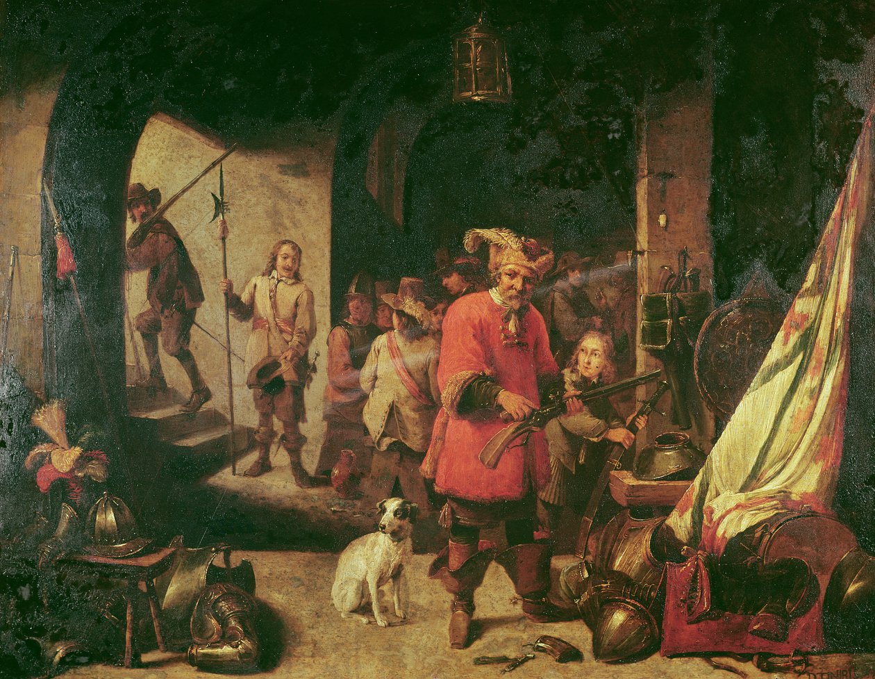 Wapenmagazijn, 1667 door David Teniers the Younger