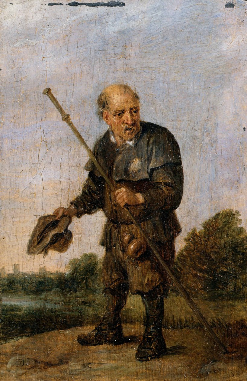 Pelgrim door David Teniers the Younger